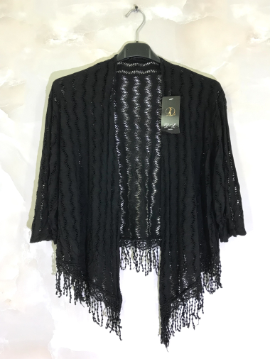 Wholesaler D&L Creation - Lace vest with fringes