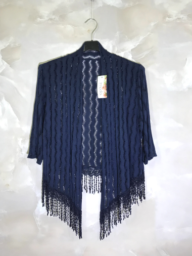 Wholesaler D&L Creation - Lace vest with fringes