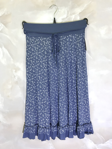 Wholesaler D&L Creation - Printed viscose skirt