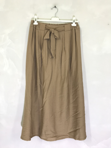 Wholesaler D&L Creation - Plus size long skirt with bow