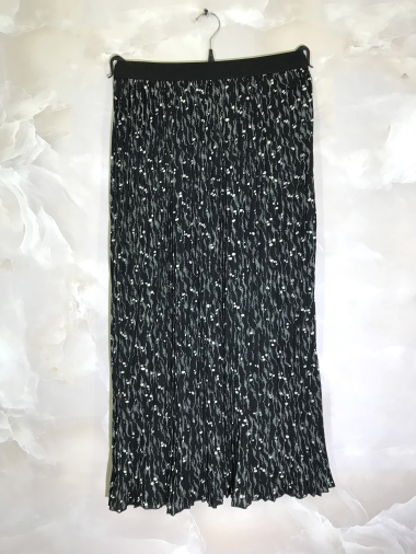 Wholesaler D&L Creation - Printed pleated skirt