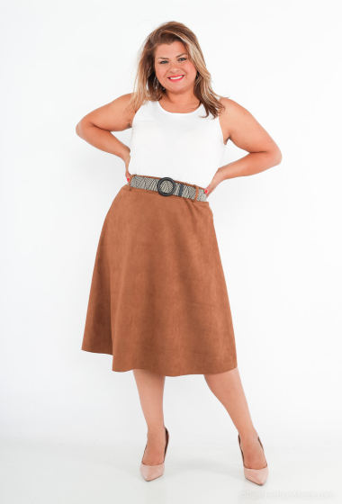 Wholesaler D&L Creation - Faux leather skirt