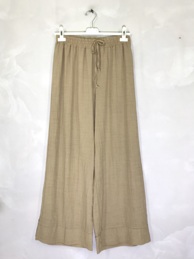 Wholesaler D&L Creation - Trousers with 70% linen