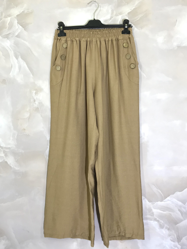 Wholesaler D&L Creation - Trousers with buttons on pockets