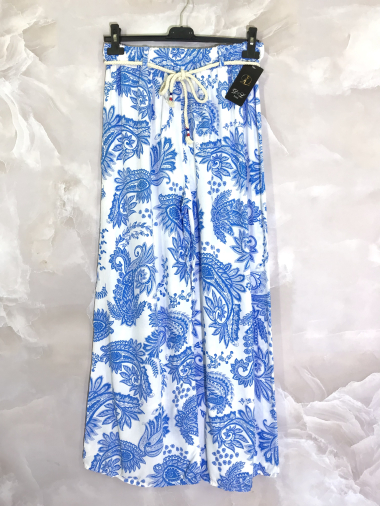 Wholesaler D&L Creation - Printed pants with drawstring