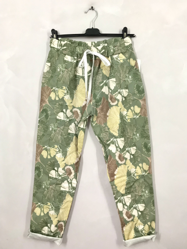 Wholesaler D&L Creation - Plus size shell print pants