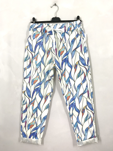 Wholesaler D&L Creation - Foliage print pants