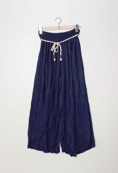 Wholesaler D&L Creation - Wide pants with drawstring