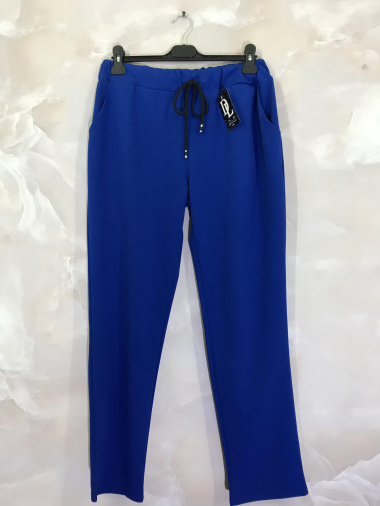 Wholesaler D&L Creation - Plain pants with drawstring made in France