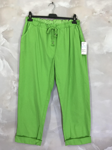 Wholesaler D&L Creation - Plain pants with drawstring, package