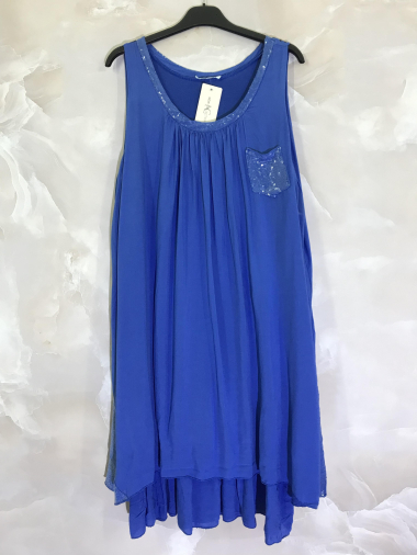 Wholesaler D&L Creation - Short lined dress with sequin
