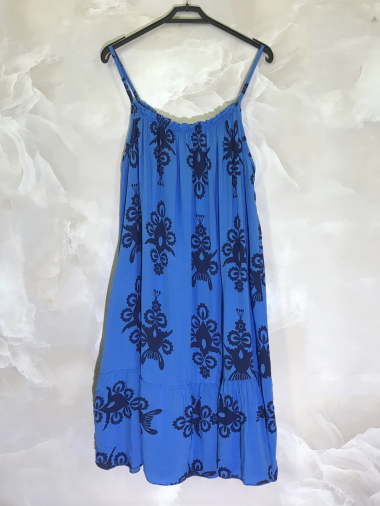 Wholesaler D&L Creation - Printed dress with thin straps