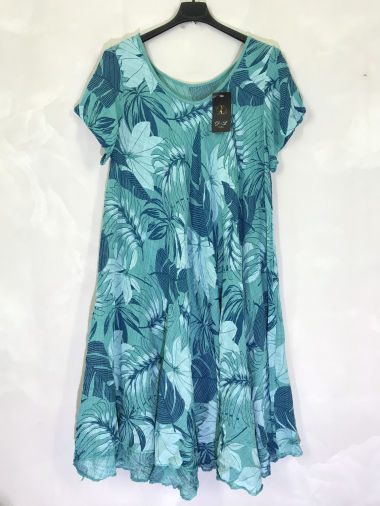 Wholesaler D&L Creation - Flared short sleeve dress