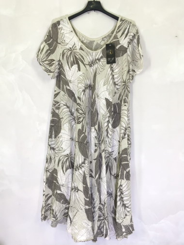 Wholesaler D&L Creation - Flared short sleeve dress