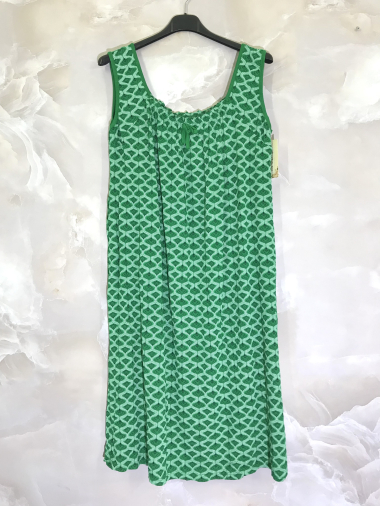 Wholesaler D&L Creation - Sleeveless viscose printed dress