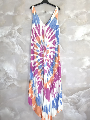 Grossiste D&L Creation - Robe sans manches tie and dye
