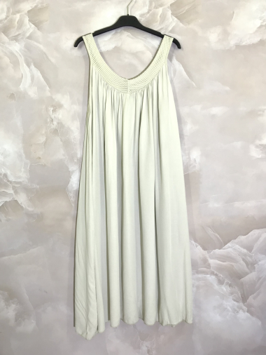 Wholesaler D&L Creation - Plain V-neck dress