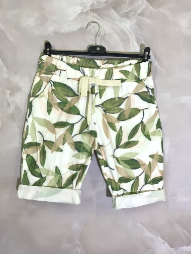 Großhändler D&L Creation - Shorts mit Blätterprint