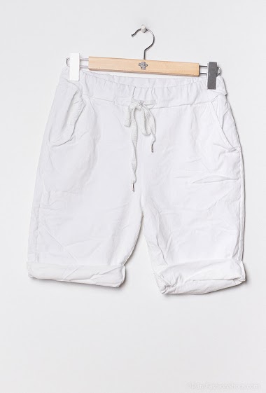 Wholesaler D&L Creation - Plain shorts with lace