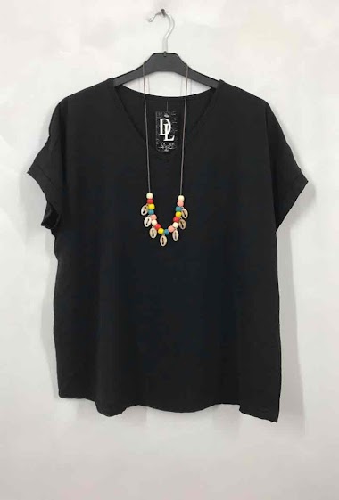 Wholesaler D&L Creation - Plain top with necklace