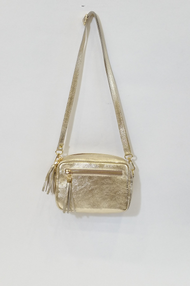 The Sophie Gold Puffer Wristlet Bag