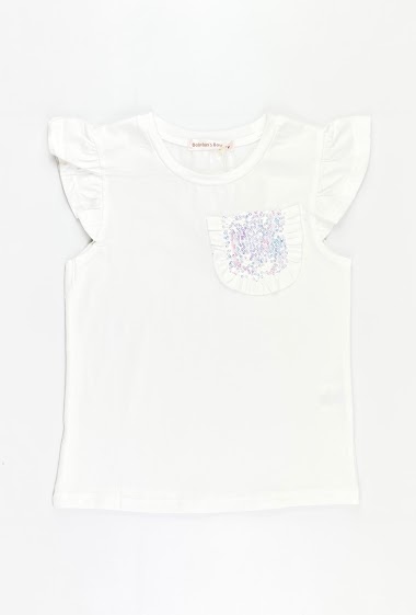 "Sequin Pocket" T-Shirt