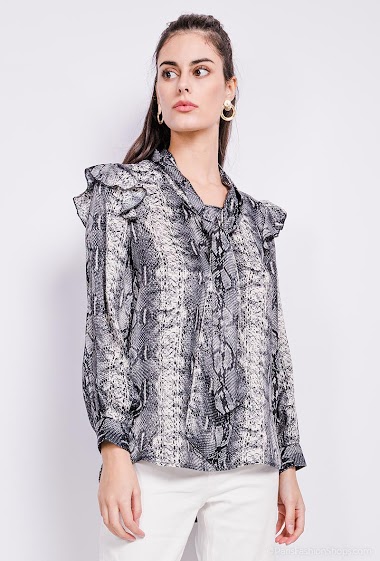 Wholesaler Dolssaci - Python satin blouse