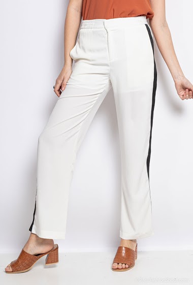 Pants with side stripes