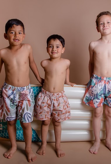 UV-protective and eco-friendly  boy's swim shorts