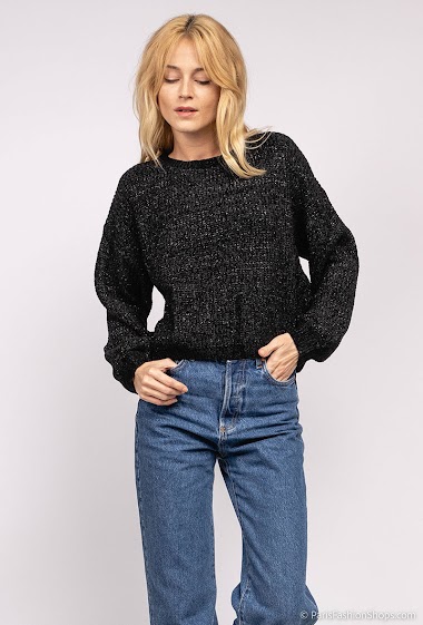 Wholesaler D&Z Fashion - Knit sweater with sparkling details