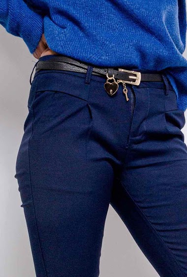Wholesaler E.DIVA - 2590-Pants with belt