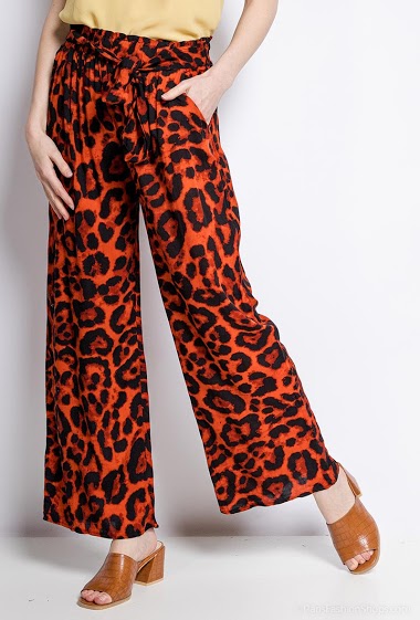 Wholesaler E.DIVA - Leopard wide leg pants