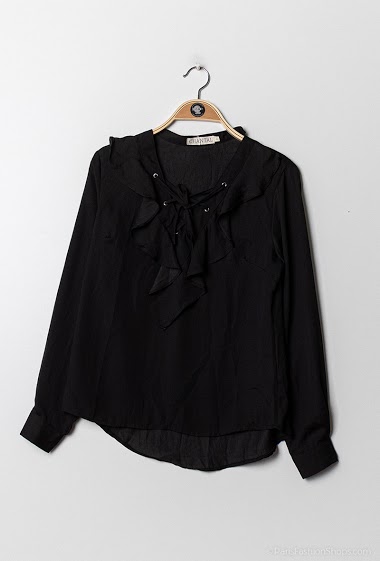 Wholesaler E.DIVA - Soft ruffled blouse