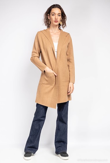 Wholesaler E.DIVA - Jumper Hooded waistcoat