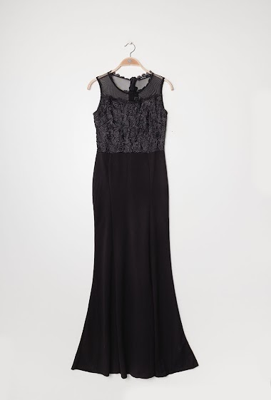 Grossiste E.DIVA - Longue robe avec dentelle