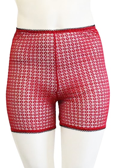 Wholesalers Edmond Boublil - Boxer shorts with red lace