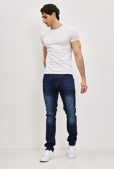 Faded blue slim jeans