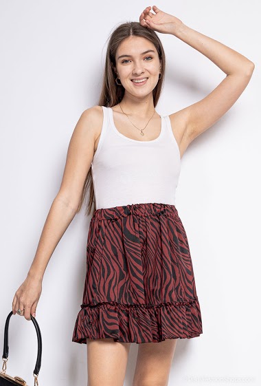Zebra print skirt