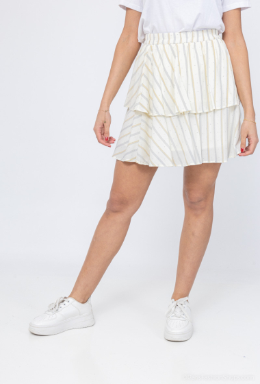 Wholesaler Eight Paris - Striped rhinestone skirt