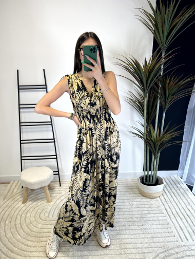 Wholesaler Zoe Mode (Elena Z) - Long golden magic waist dress