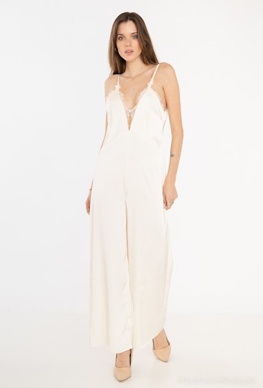 Wholesaler Elenza - Silky jumpsuit with lace