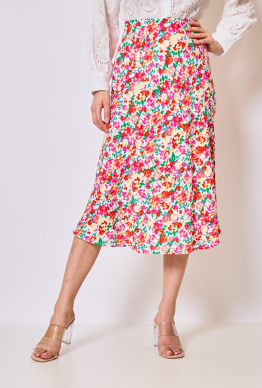 Wholesaler Elenza - Floral printed skirt