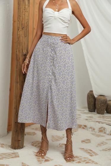 Wholesaler Elenza - Printed midi skirt