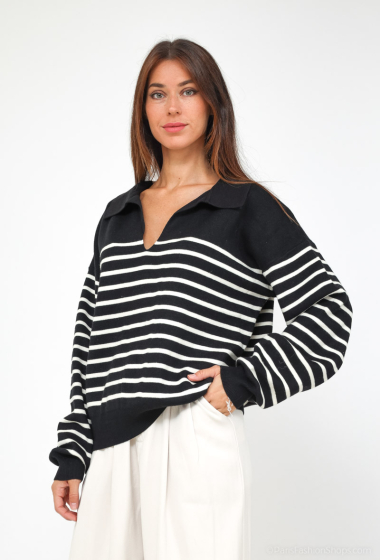 Grossiste Elenza - PULL RAYE