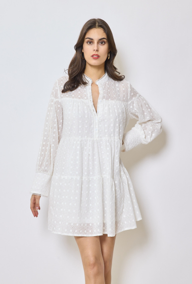 Grossiste Elenza - ROBE BRODERIE ANGLAISE