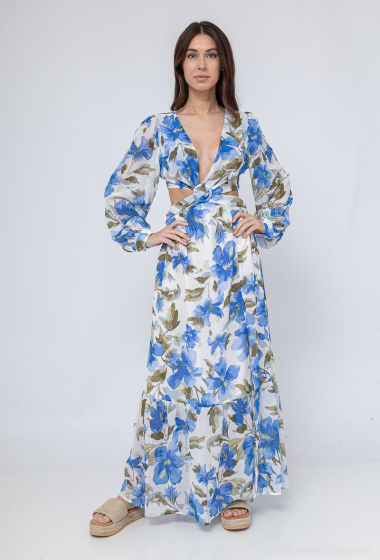 Wholesaler Elenza - long dress print