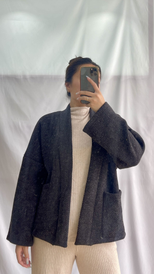 Wholesaler ELEVEN STUDIO - Plain color kimono jacket