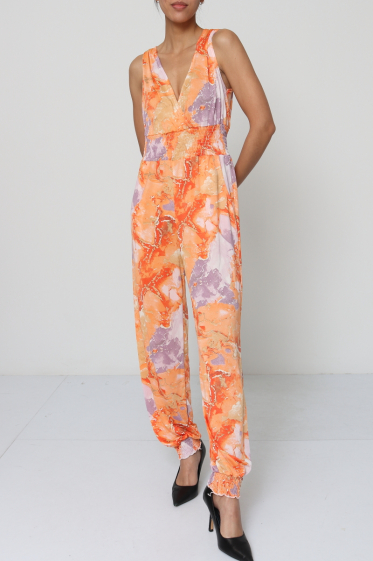 Wholesaler Elissa - jumpsuit printed stretch material