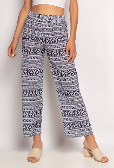 Wholesaler Elissa - Wide leg printed pants