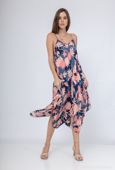 Wholesaler Elissa - Loose printed dress with thin straps
